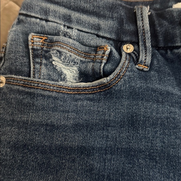 Good American Dark Blue flare Leg Jeans 32” inside leg - Picture 3 of 5